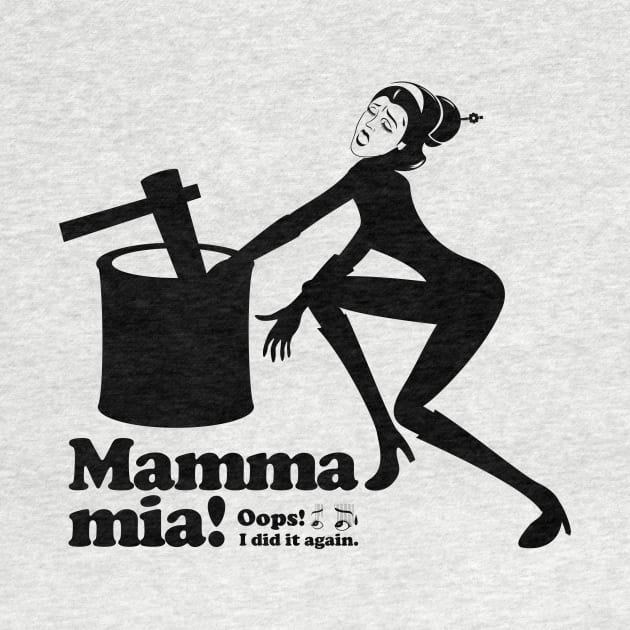 Mamma mia “mochi pounding” by t-shirts-cafe